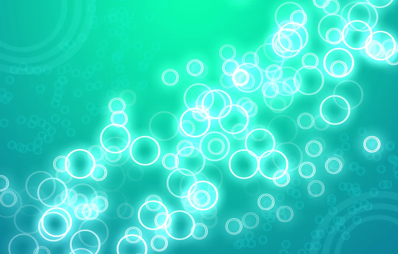 Photo wallpaper bubbles, circles, wallpapers, glow, pretty, nice, clean, glowing