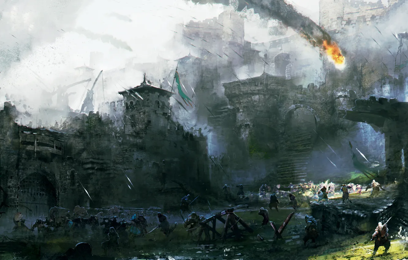 Photo wallpaper Art, Ubisoft, Game, For Honor, Courtyard’s Battle