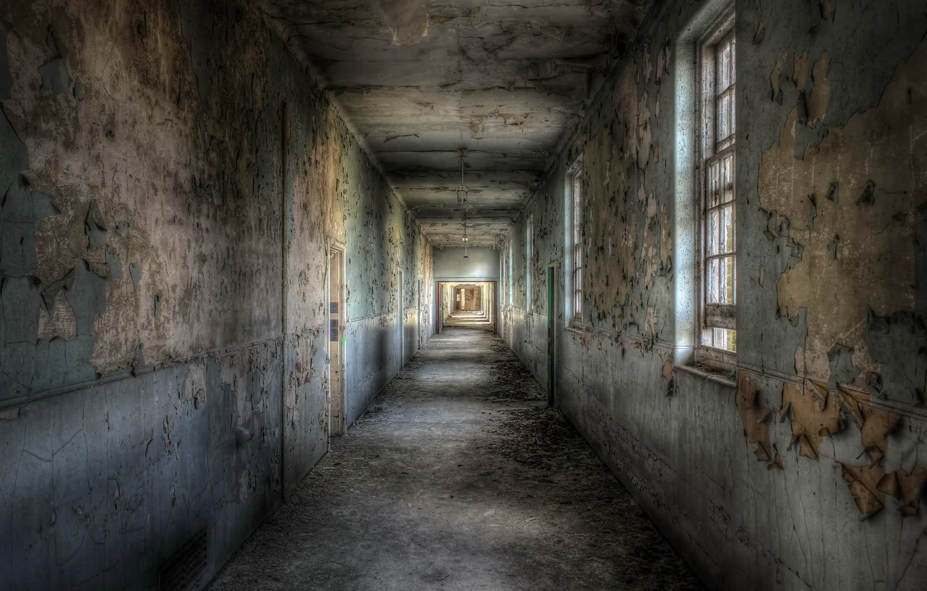 Photo wallpaper background, wall, corridor