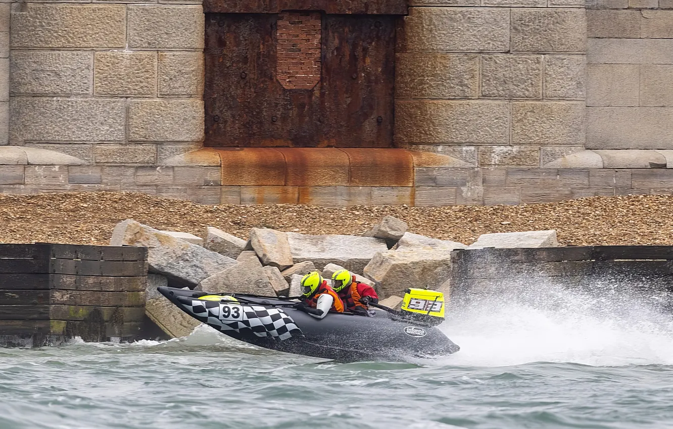 Photo wallpaper race, boat, speed