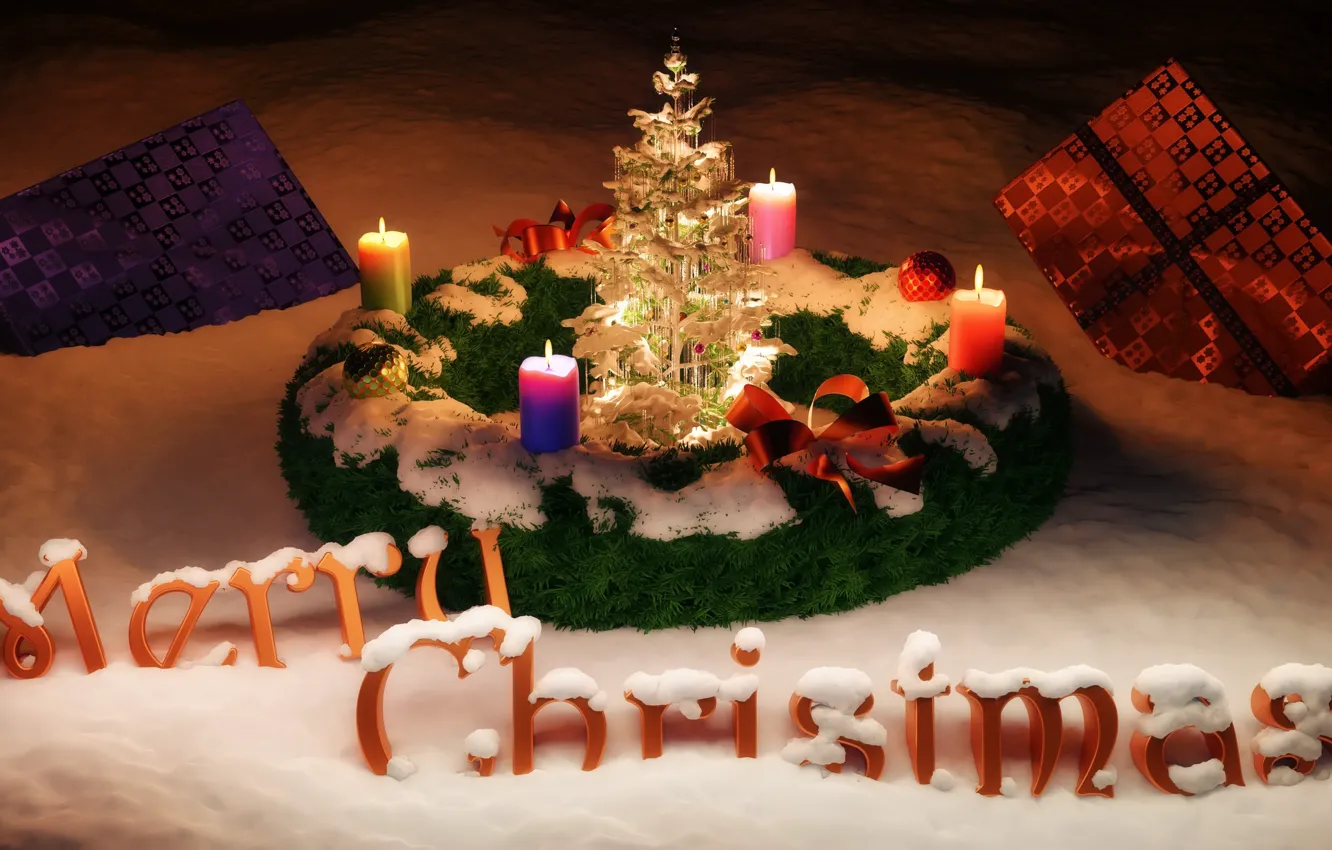 Photo wallpaper holiday, toy, Christmas