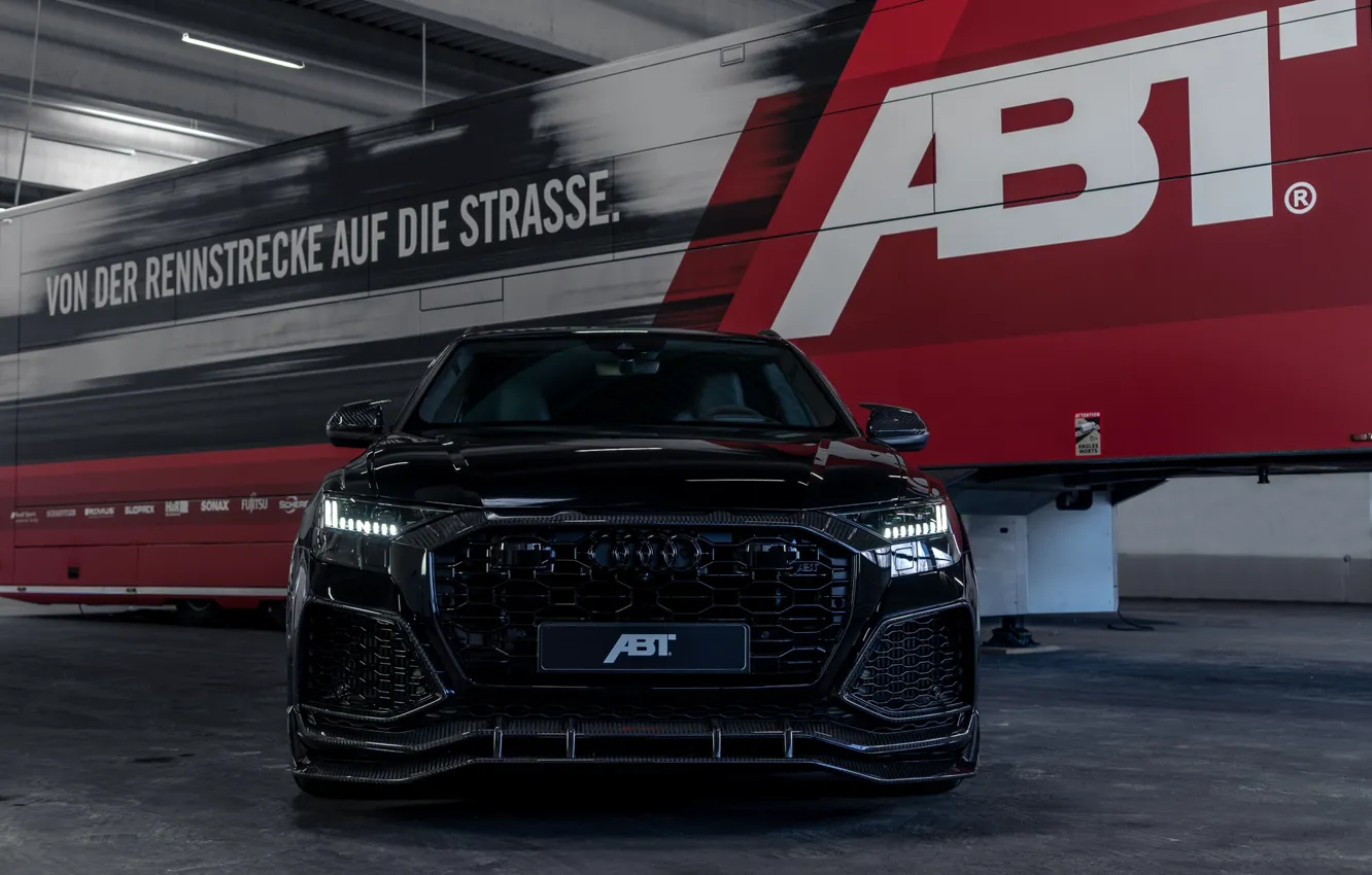 Photo wallpaper Audi, Light, Front, Black, ABBOT, Face, Sight, Signature Edition