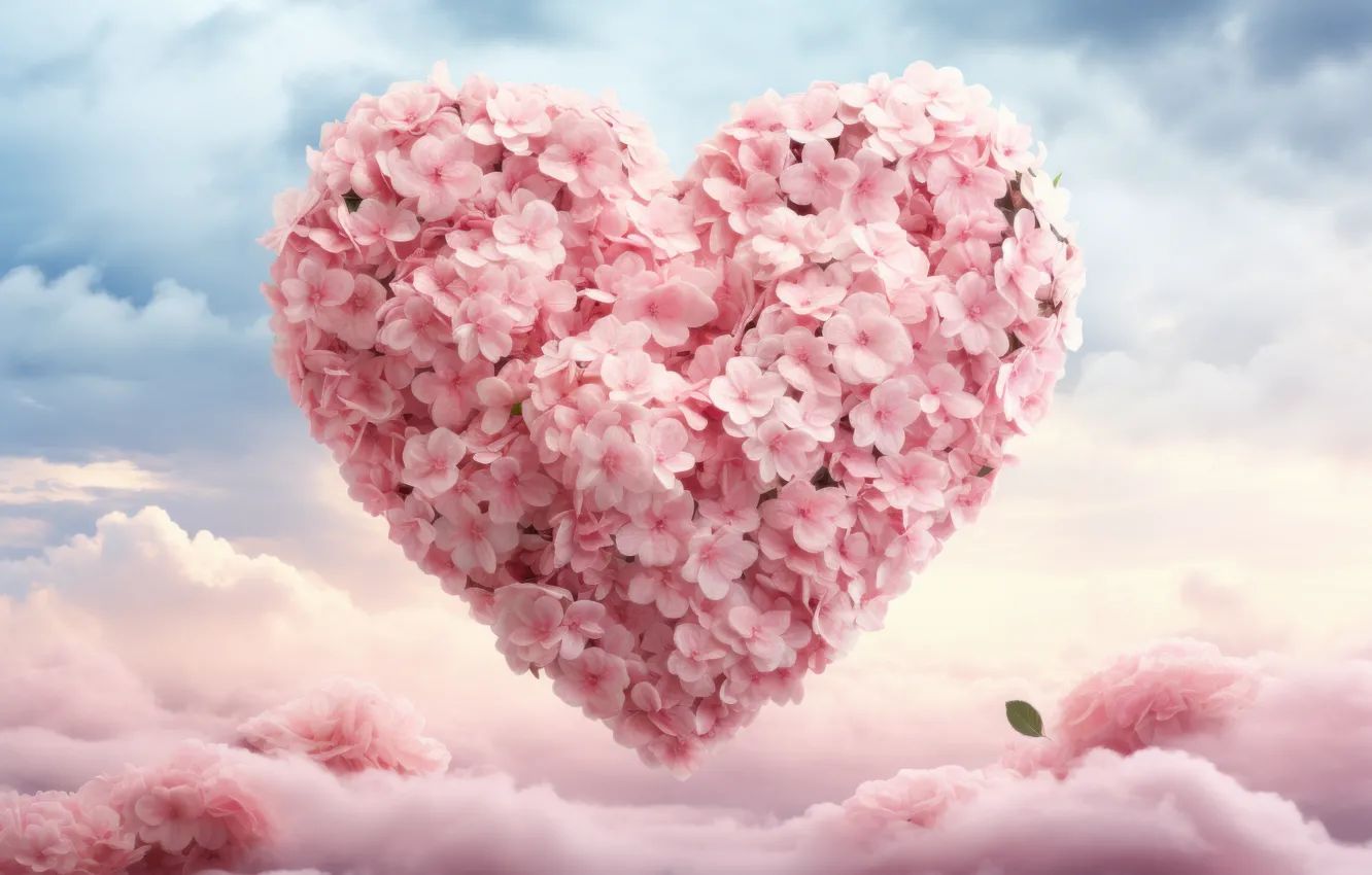 Photo wallpaper love, flowers, holiday, heart, feelings, heart, Valentine's Day, love
