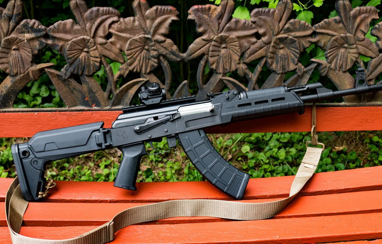 Photo wallpaper weapons, tuning, machine, Kalashnikov, weapon, custom, custom, Kalash