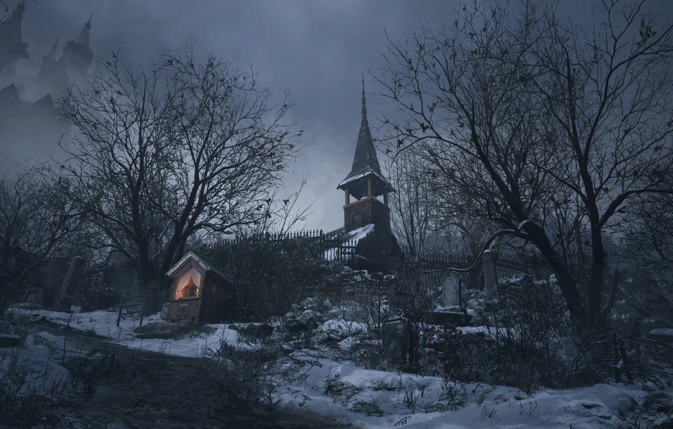 Photo wallpaper Resident Evil, village, Capcom, Resident Evil Village