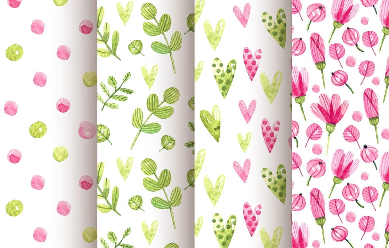 Photo wallpaper flowers, background, texture, leaves