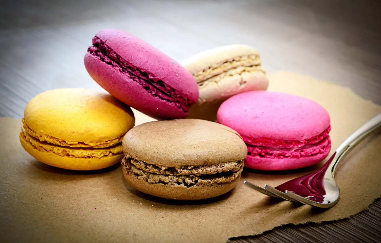Photo wallpaper cookies, cakes, macaroon