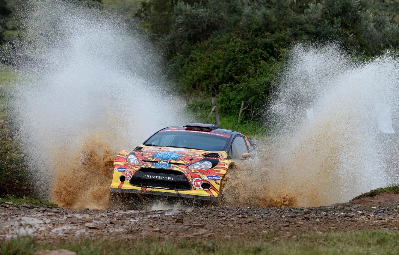 Photo wallpaper squirt, ford, fiesta, portugal, super 2000, karl kruuda, wrc2