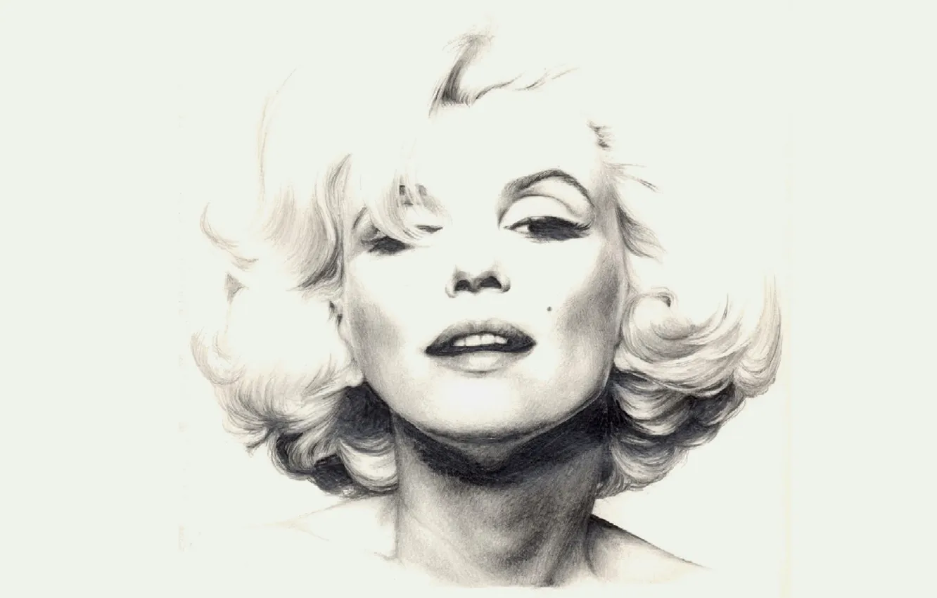 Photo wallpaper girl, young, art, beautiful, blonde, Marilyn Monroe