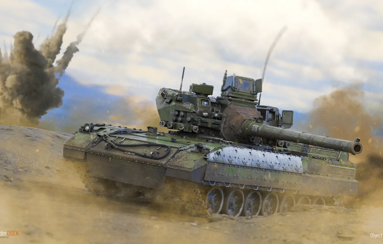 Photo wallpaper tank, prototype, Russia, Alexander Yartsev, Object 195