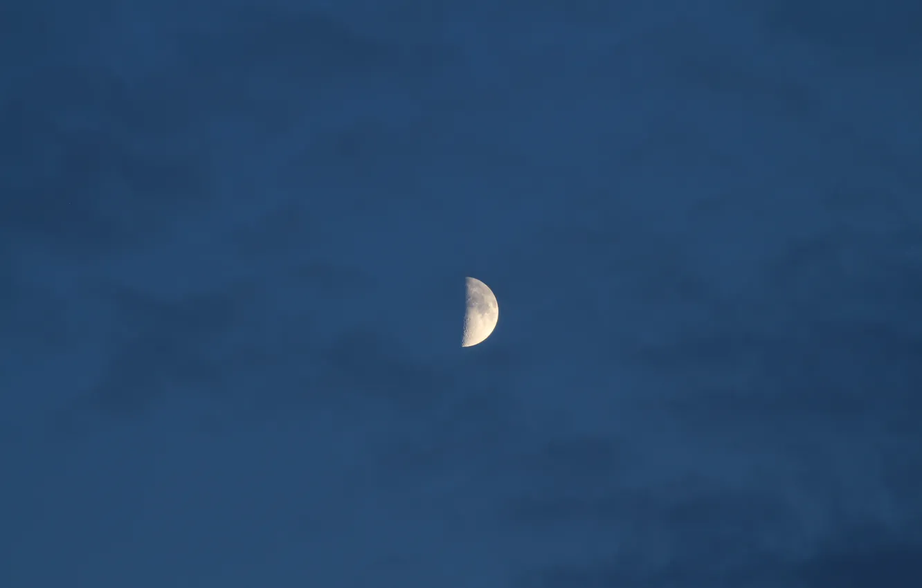 Photo wallpaper the sky, clouds, nature, the moon, the evening, Stan