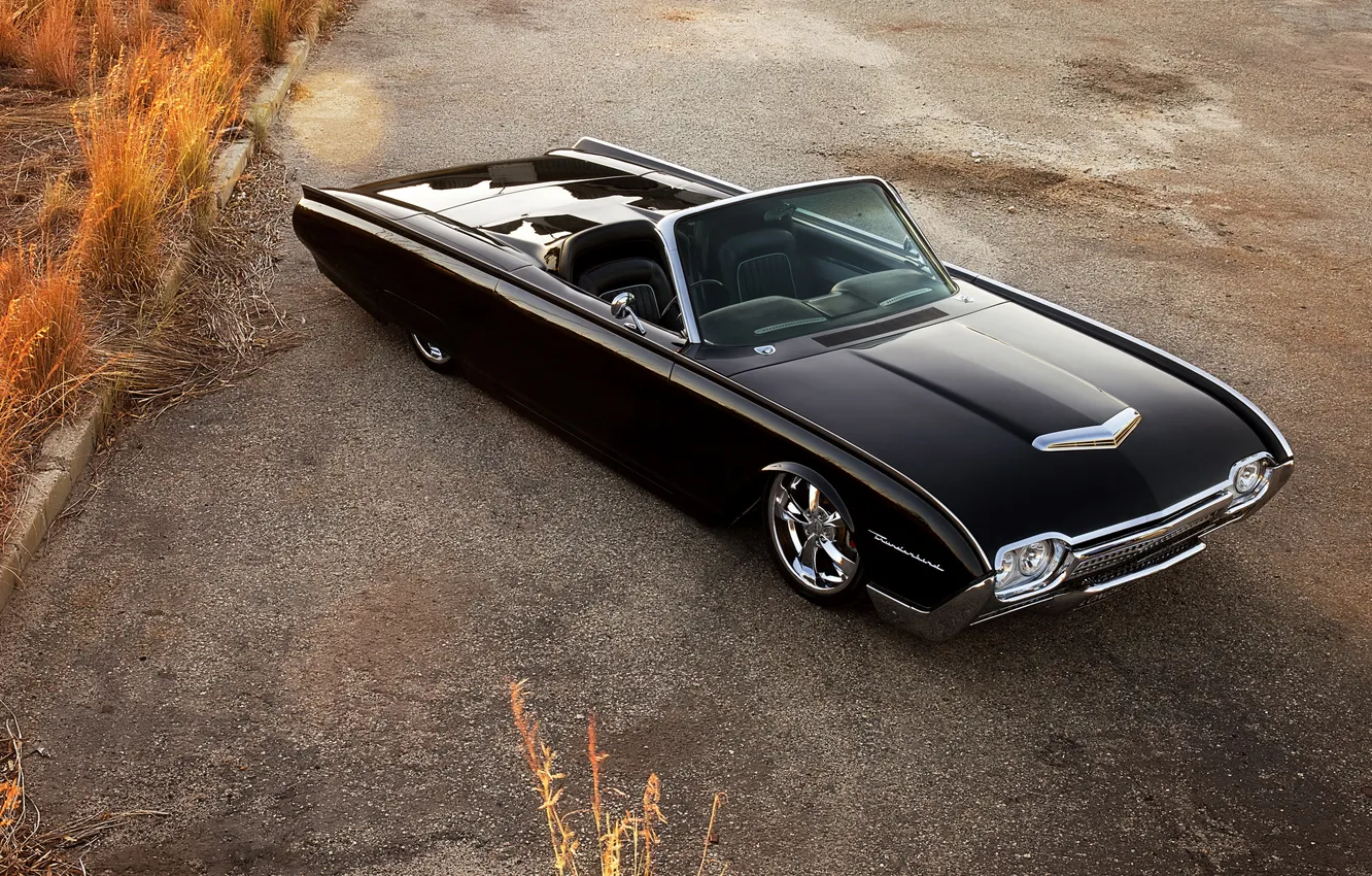 Photo wallpaper Roadster, classic car, Ford Thunderbird, Ford Thunderbird