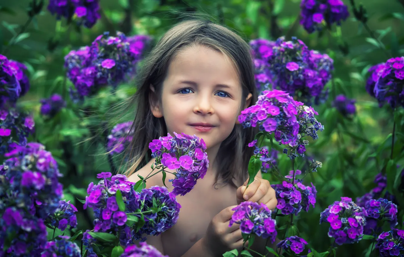 Photo wallpaper look, portrait, girl