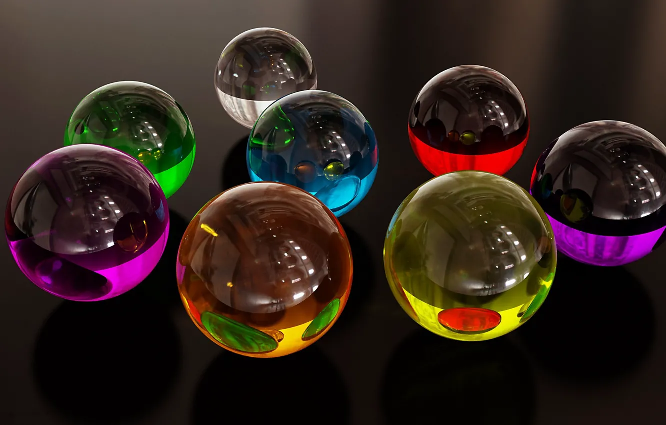 Photo wallpaper balls, balls, the volume