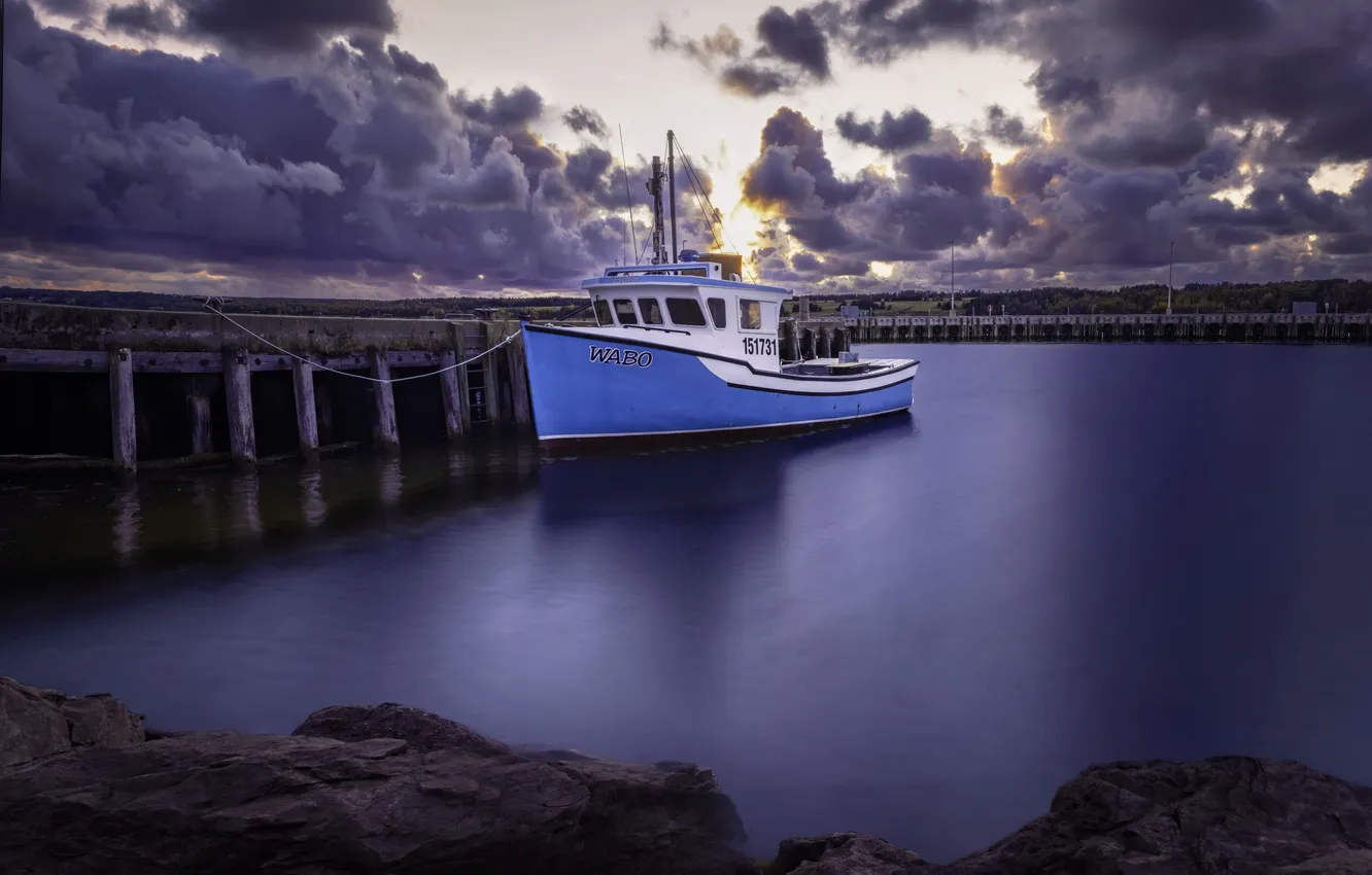 Photo wallpaper Canada, Nova Scotia, Cape Breton, Taken at Chéticamp