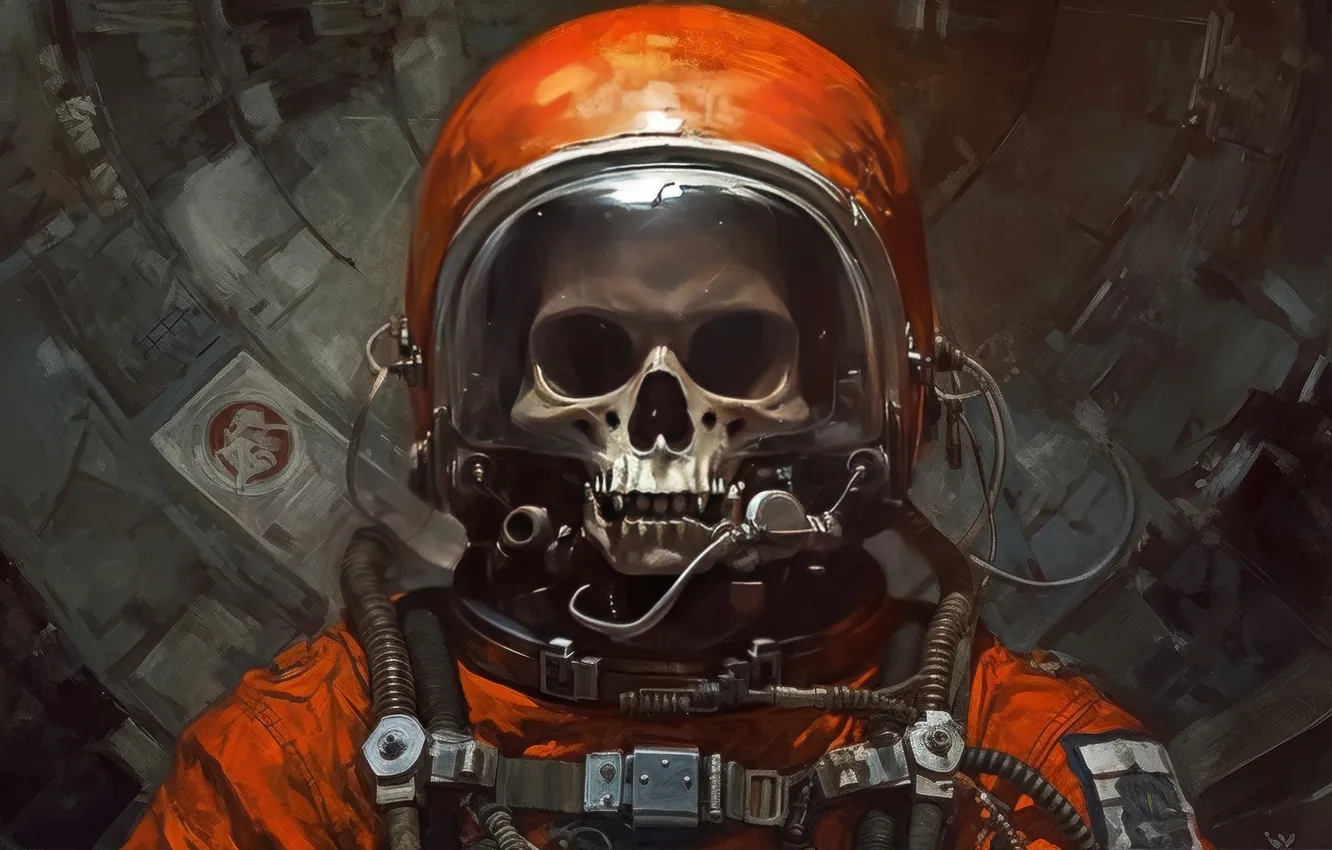 Photo wallpaper sake, death, pearls, astronaut