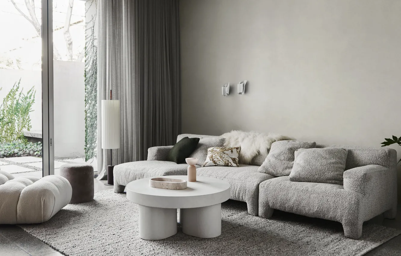 Photo wallpaper design, style, room, lamp, interior, chair, Australia, sofa