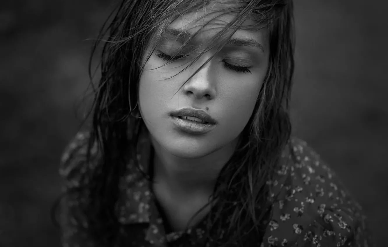 Photo wallpaper girl, portrait, mole, sponge, the beauty, Elena, Nega, natural light