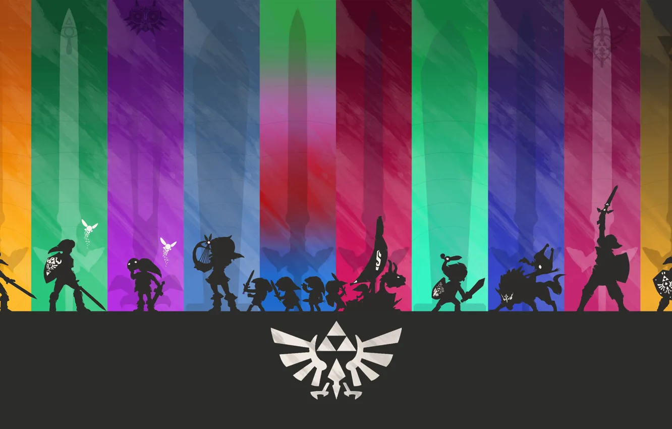 Photo wallpaper purple, orange, blue, yellow, red, green, grey, blue