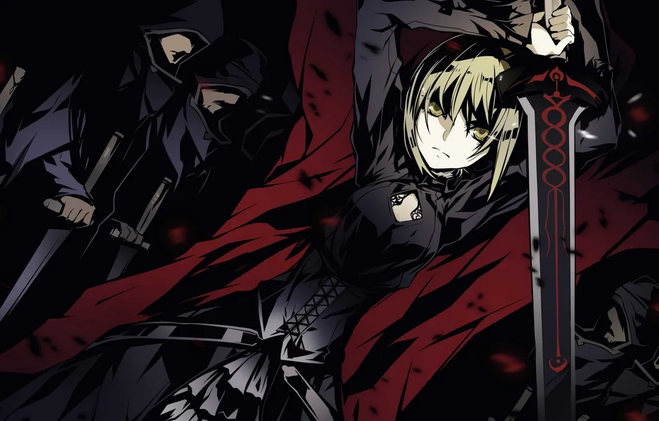 Photo wallpaper girl, sword, the saber, Fate / Zero, Fate/The Beginning