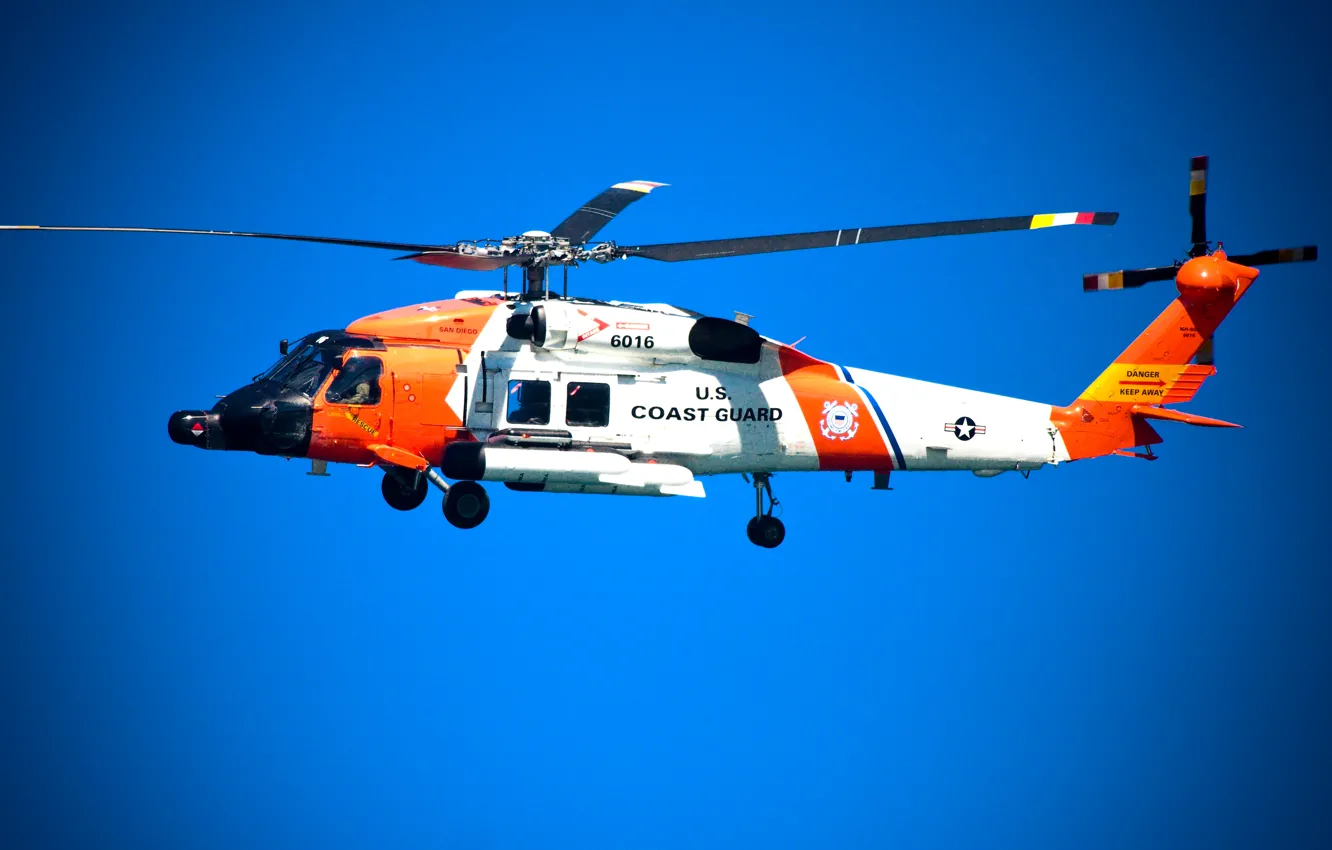 Photo wallpaper helicopter, HH-60 Jayhawk, united states coast guard, the coast guard