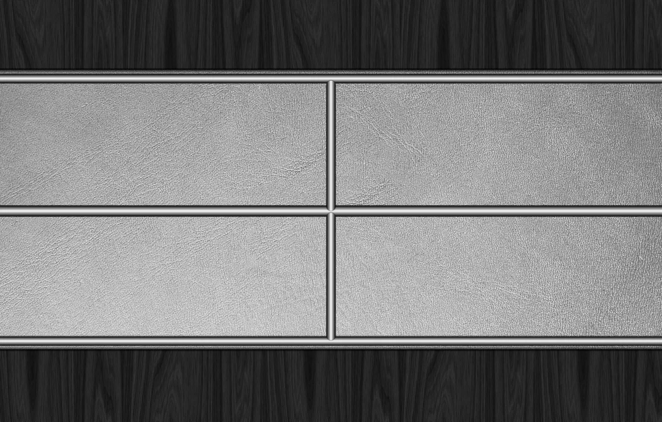 Photo wallpaper trees, metal, leather