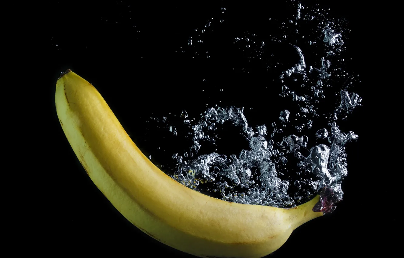 Photo wallpaper water, fruit, banana
