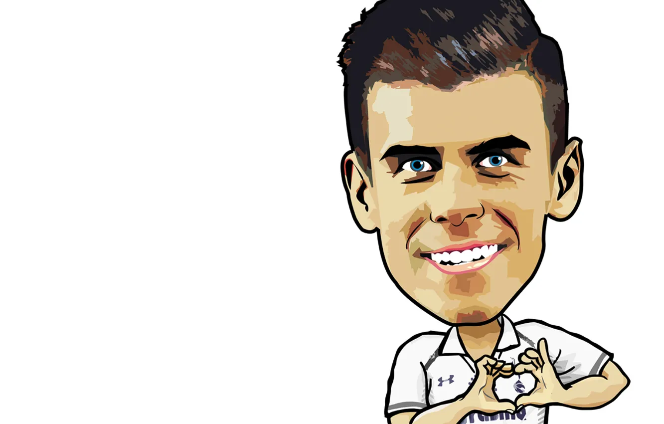 Photo wallpaper vector, white, anime, Bale, Minimalism, Garethbale, corel, RealMadrid