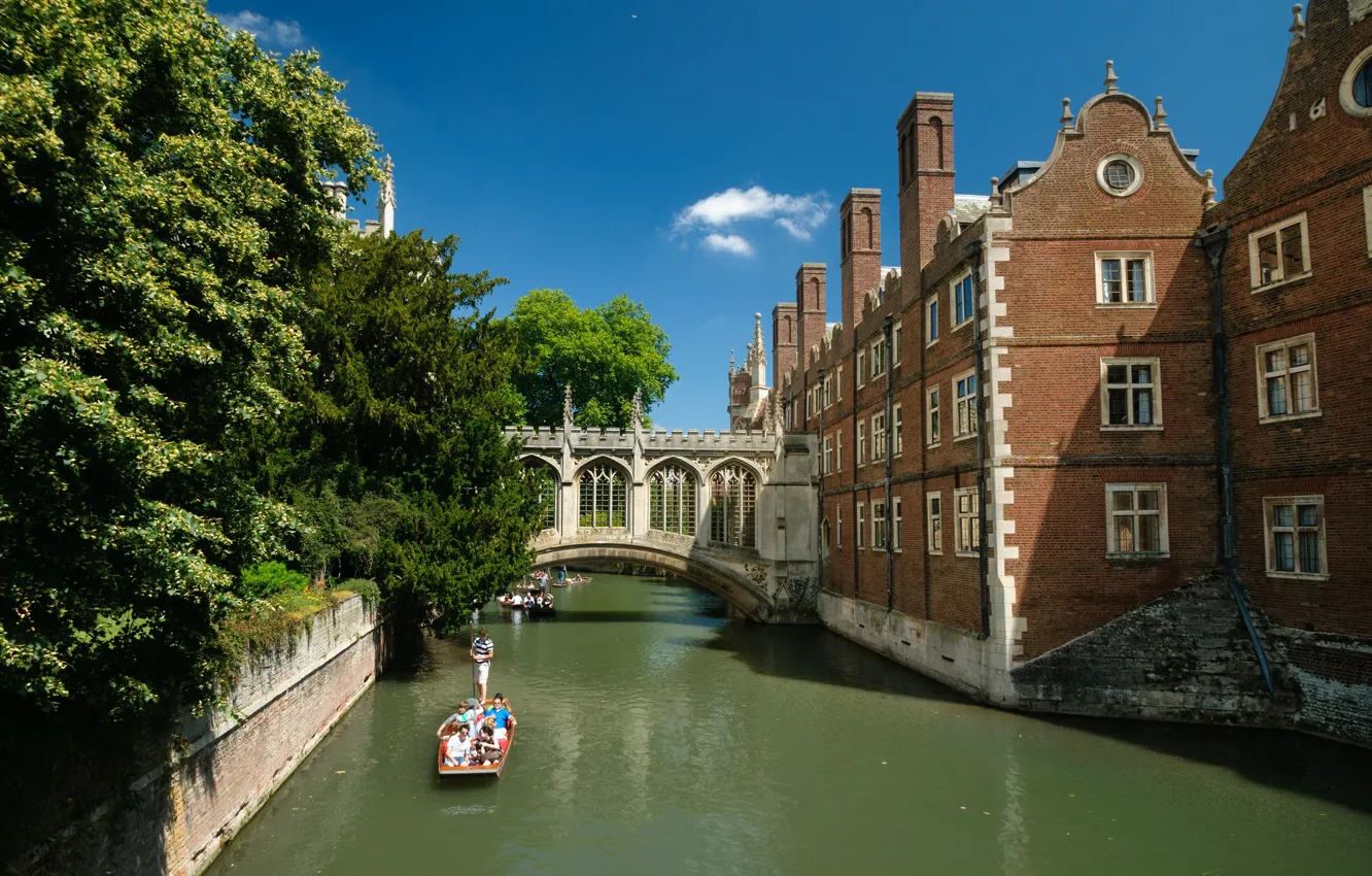 Photo wallpaper home, Cambridge, channel, England
