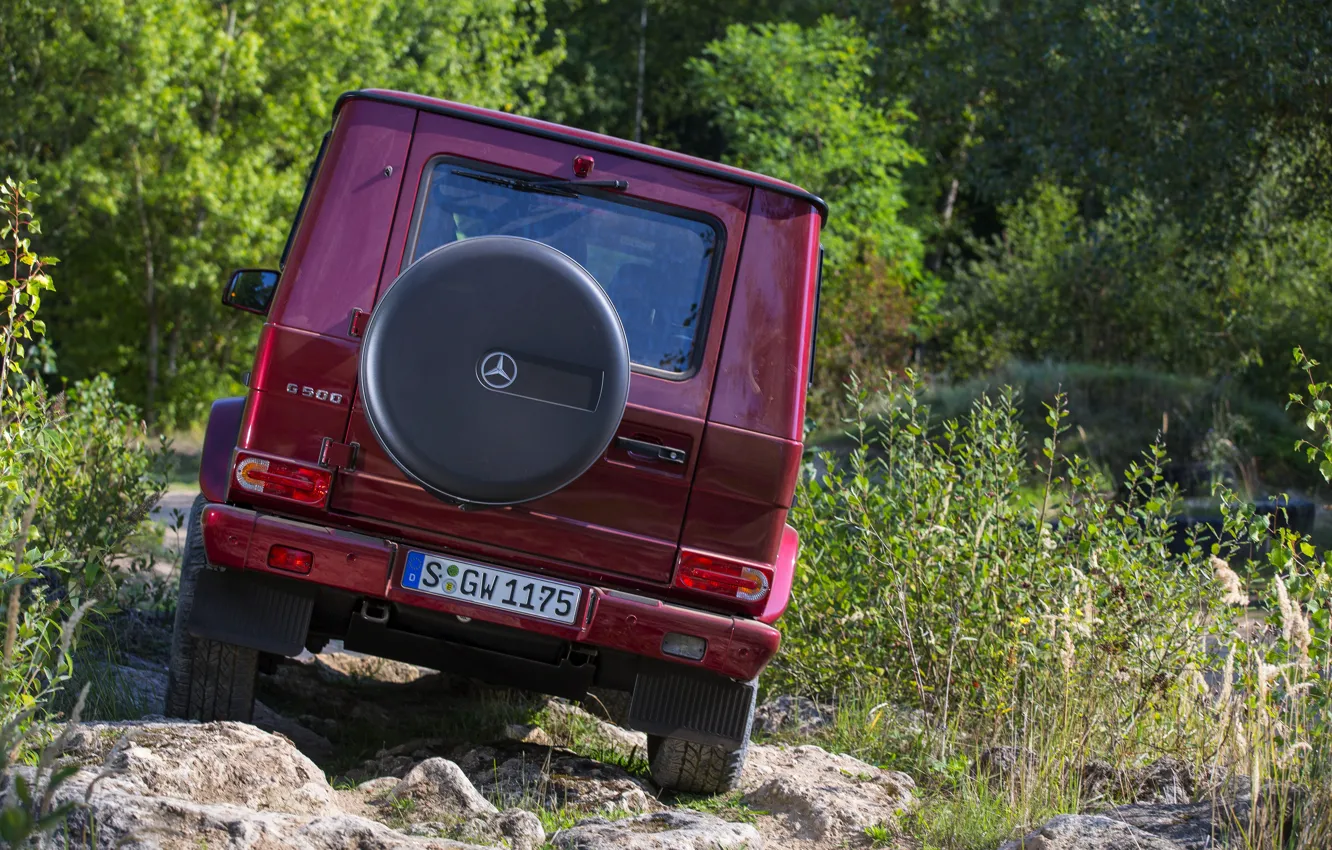 Photo wallpaper Mercedes-Benz, SUV, G500, G-Class, feed, 2015, G 500, V8 Biturbo