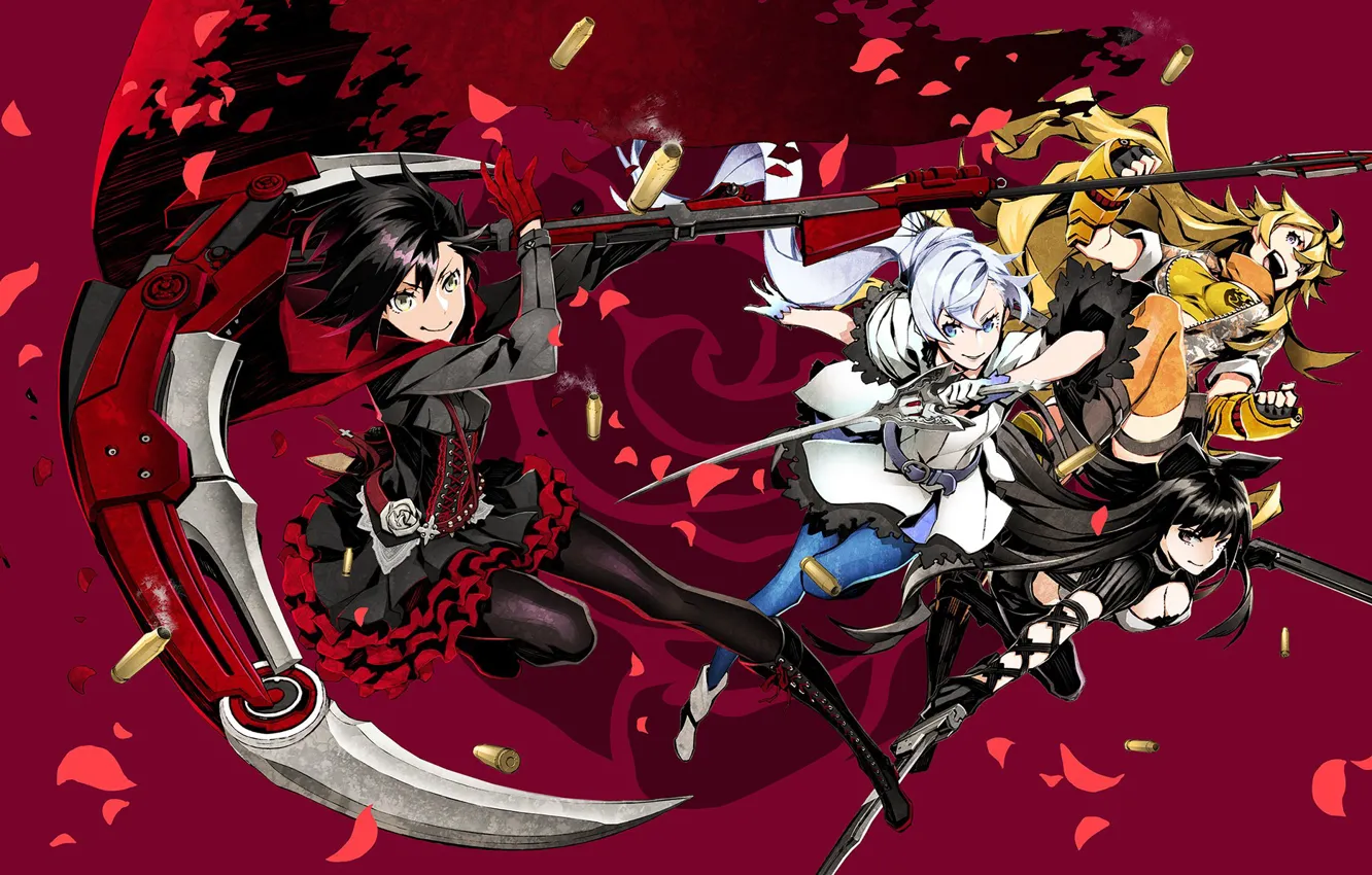 Photo wallpaper girl, sword, anime, ken, blade, japanese, bishojo, sickle