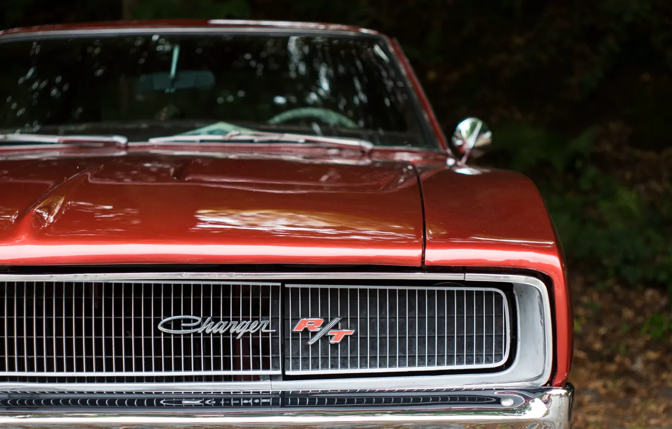 Photo wallpaper retro, grille, classic, Charger, Dodge Charger