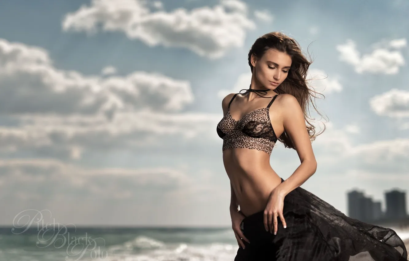 Photo wallpaper girl, photographer, model, bokeh, brunette, Ilvy Kokomo, Mark Crislip