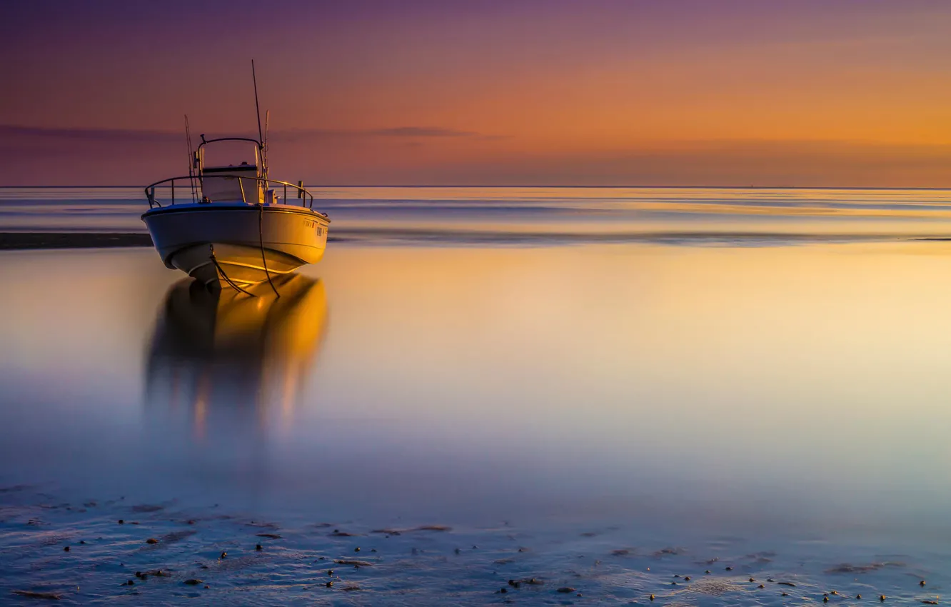 Photo wallpaper boat, Massachusetts, State Of The Bays, Encounter Beach