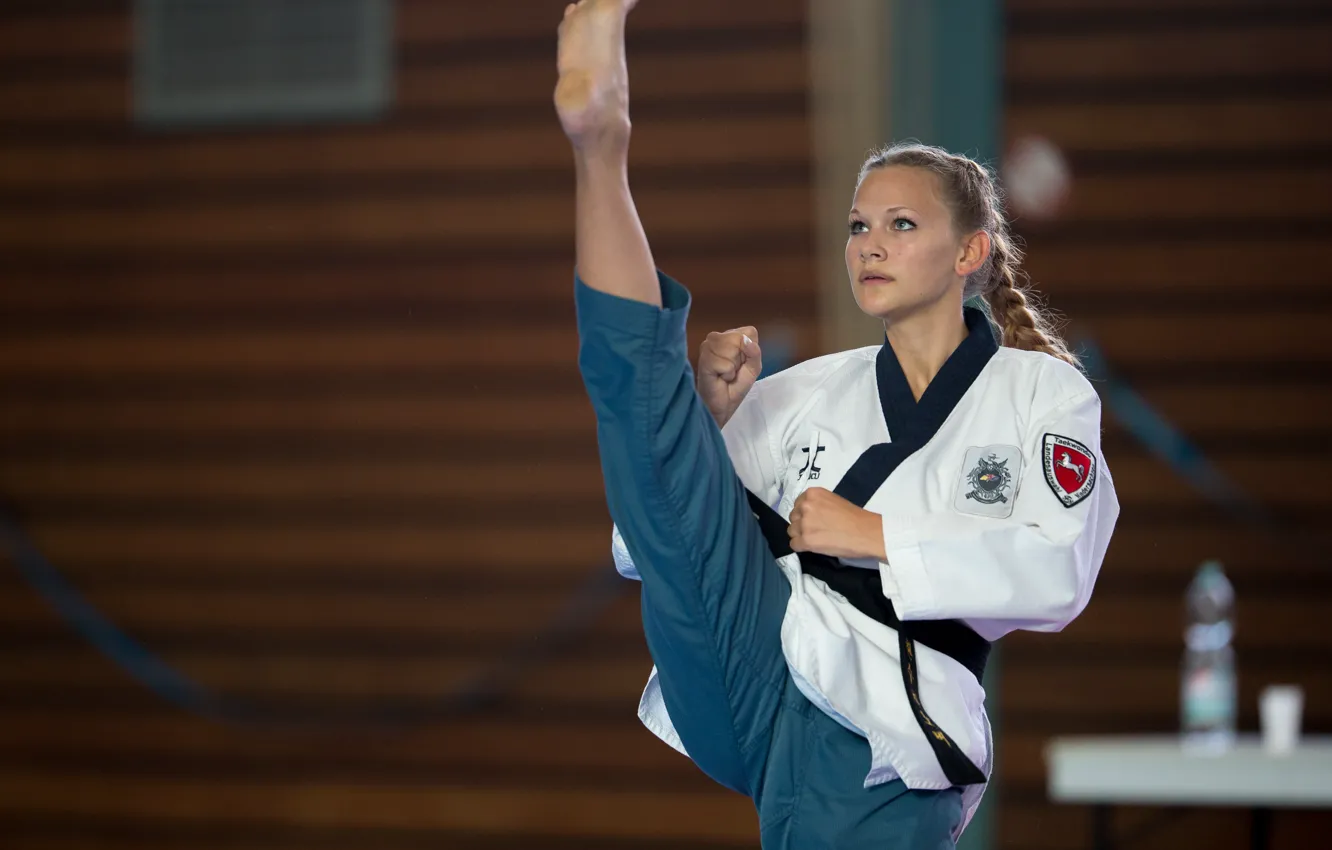 Photo wallpaper girl, style, blow