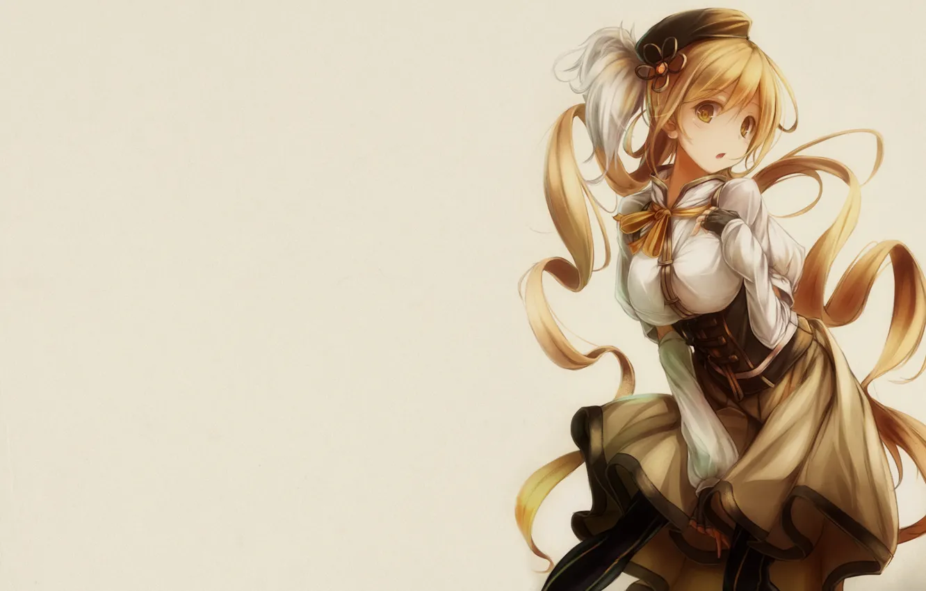 Photo wallpaper girl, background, anime, art