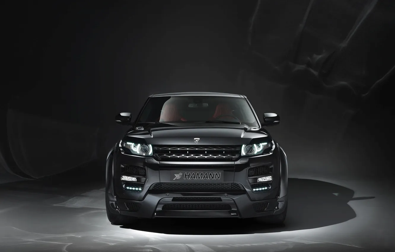 Photo wallpaper black, tuning, Range Rover, Hamann, the front, Evoque