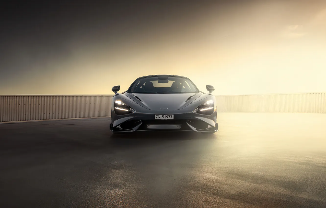 Photo wallpaper McLaren, supercar, sports car, supercar, front view, sports car, 765LT, McLaren 765LT