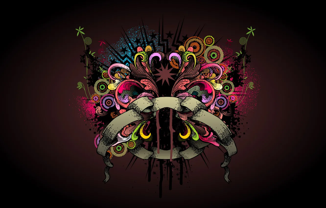 Photo wallpaper style, creative, pattern, color, brightness, creative, sketch