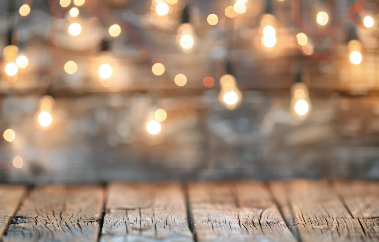 Photo wallpaper winter, light, lights, glare, lights, holiday, Board, new year