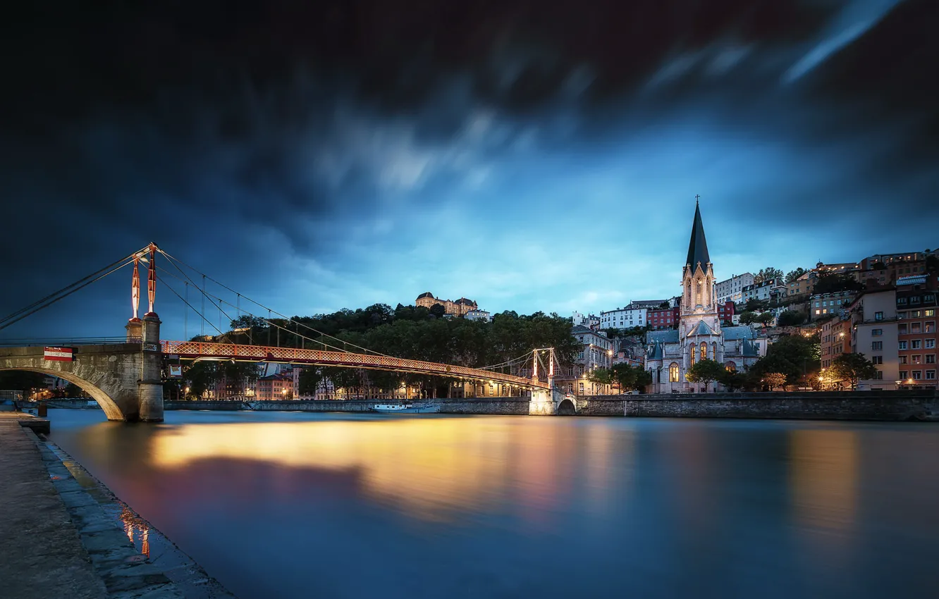 Photo wallpaper France, Lyon, St. George