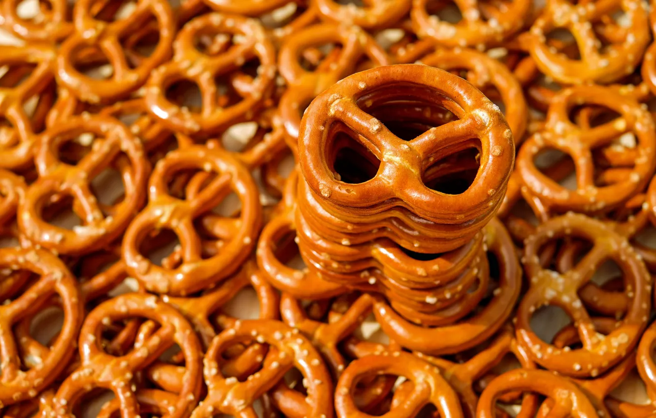 Photo wallpaper macro, a lot, cakes, the pretzels, pretzels