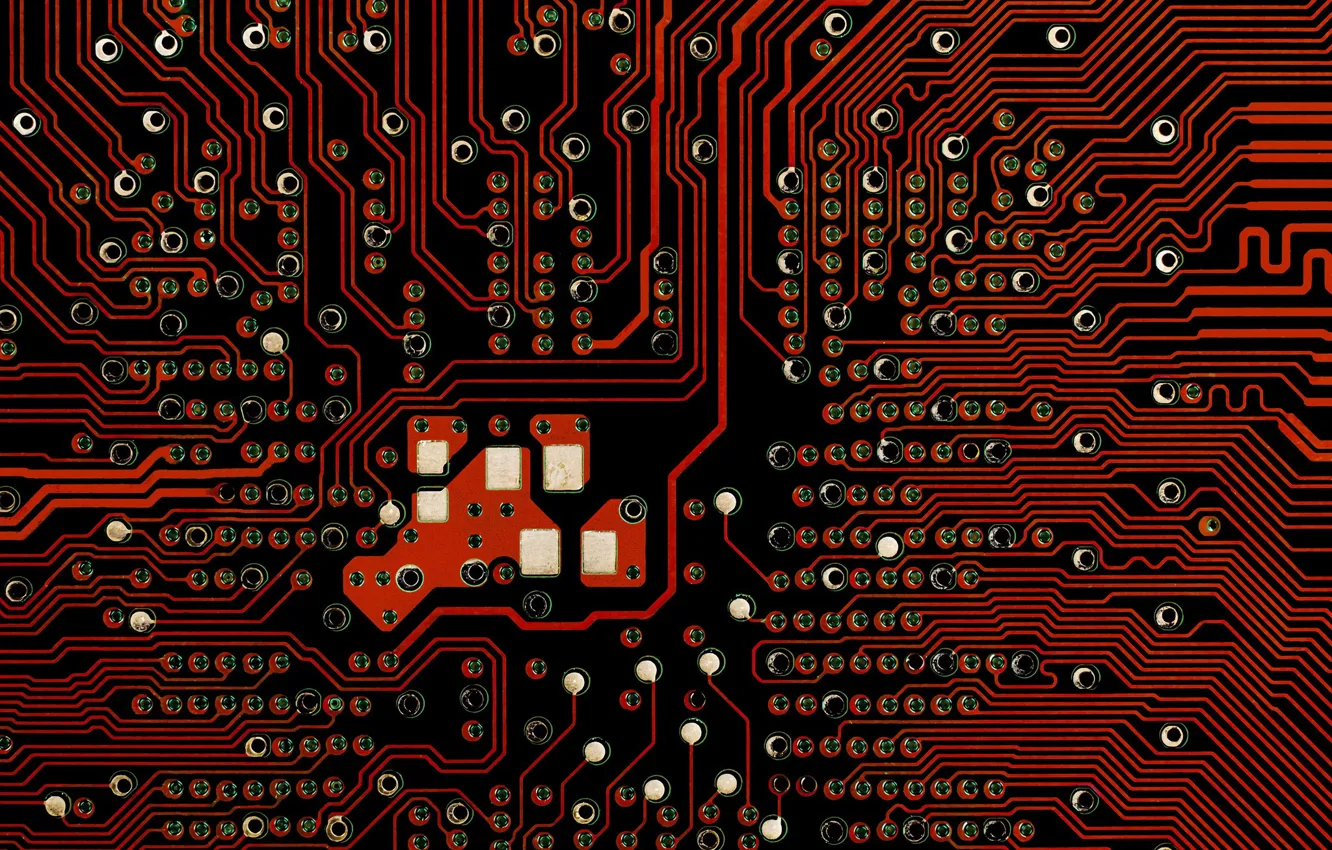 Photo wallpaper macro, background, computer circuit board