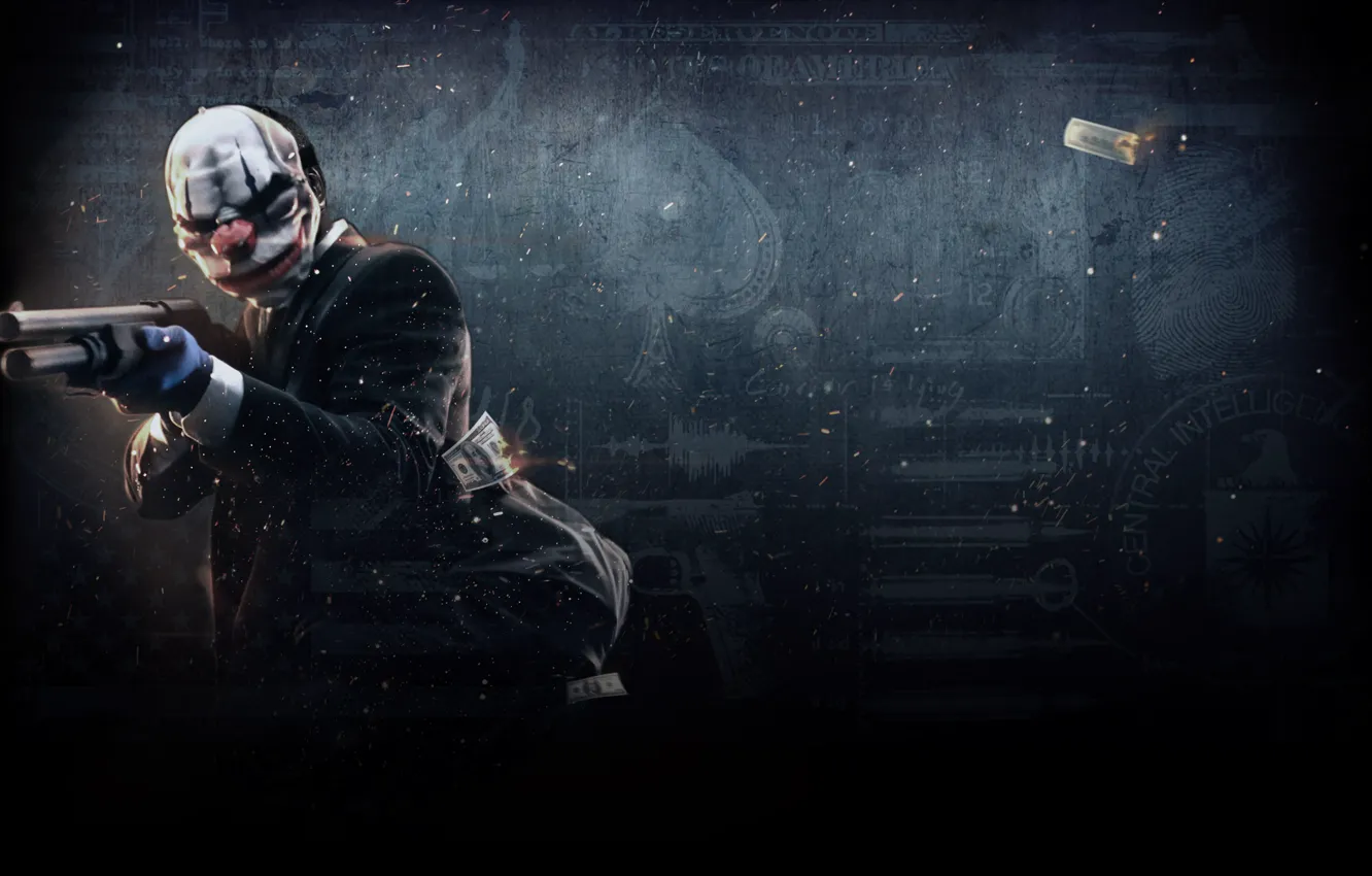 Photo wallpaper heist, Payday 2, payday, Chains