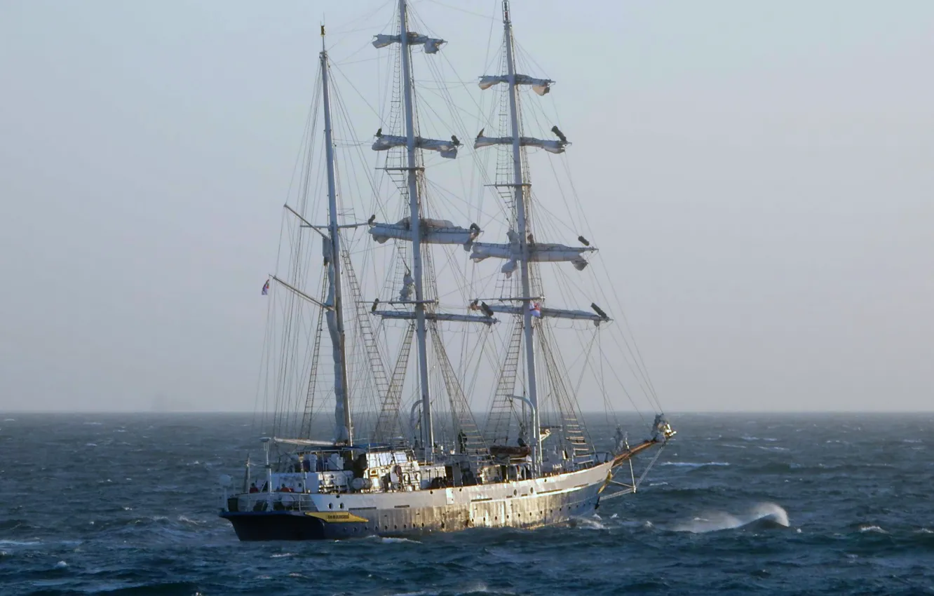 Photo wallpaper sailboat, training, The Indian Navy, INS Tarangini