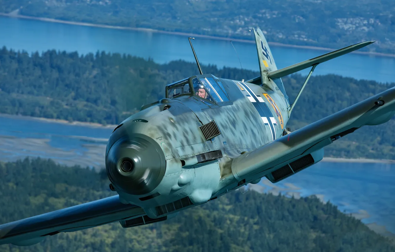 Photo wallpaper Bf 109, Messerschmitt, Me-109, Air force, The Second World War, Luftwaffe, Messerschmitt Bf.109E