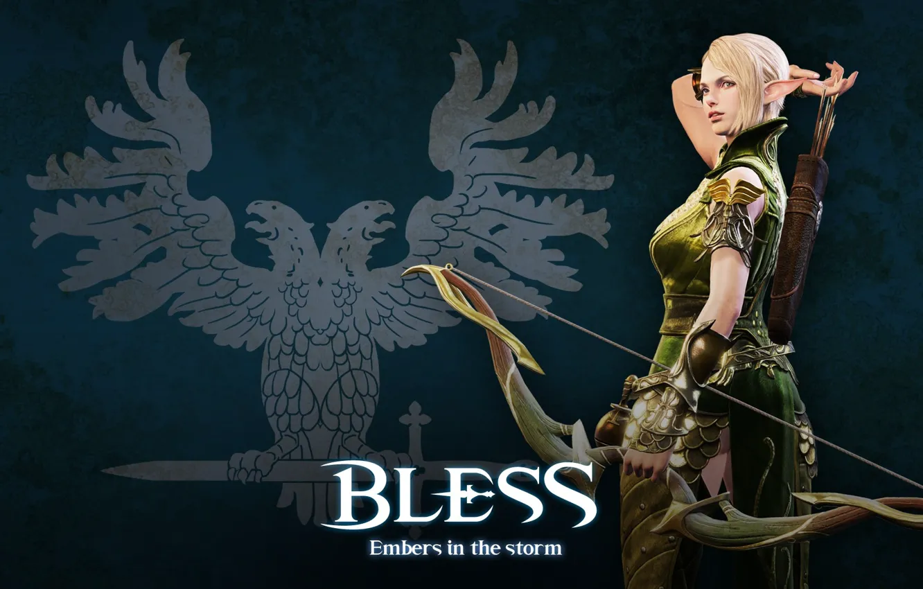 Photo wallpaper game, Microsoft Windows, MMORPG, elf, bow, 2017, Mac OS Classic, Massively multiplayer online role-playing game
