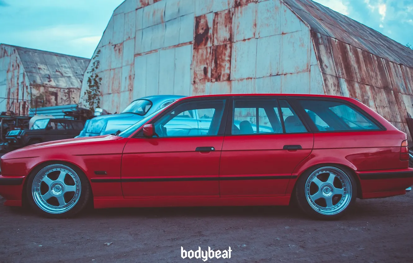 Photo wallpaper touring, bmw, e34