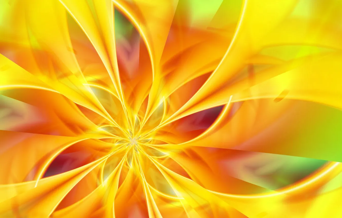 Photo wallpaper flower, light, line, spiral