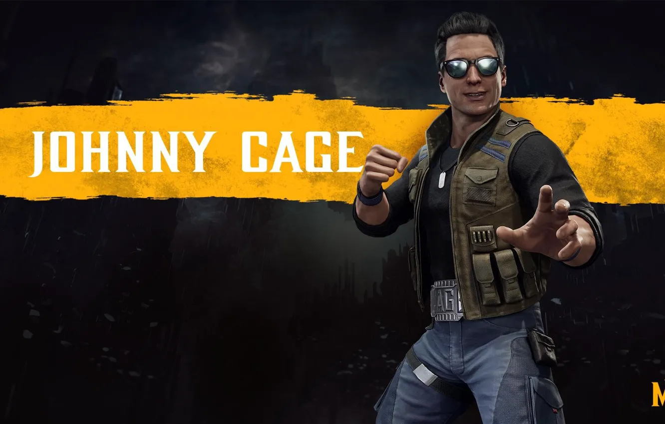 Photo wallpaper fighter, Mortal Kombat, Johnny Cage, MK11, NetherRealm Studios, Johnny Cage, Mortal Kombat 11